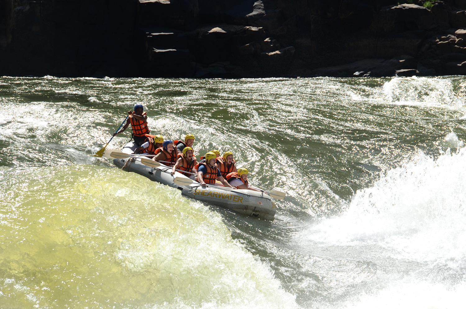 Rafting em Victoria Falls