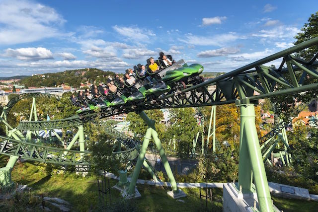 Helix, roller coaster, Liseberg Amusement Park