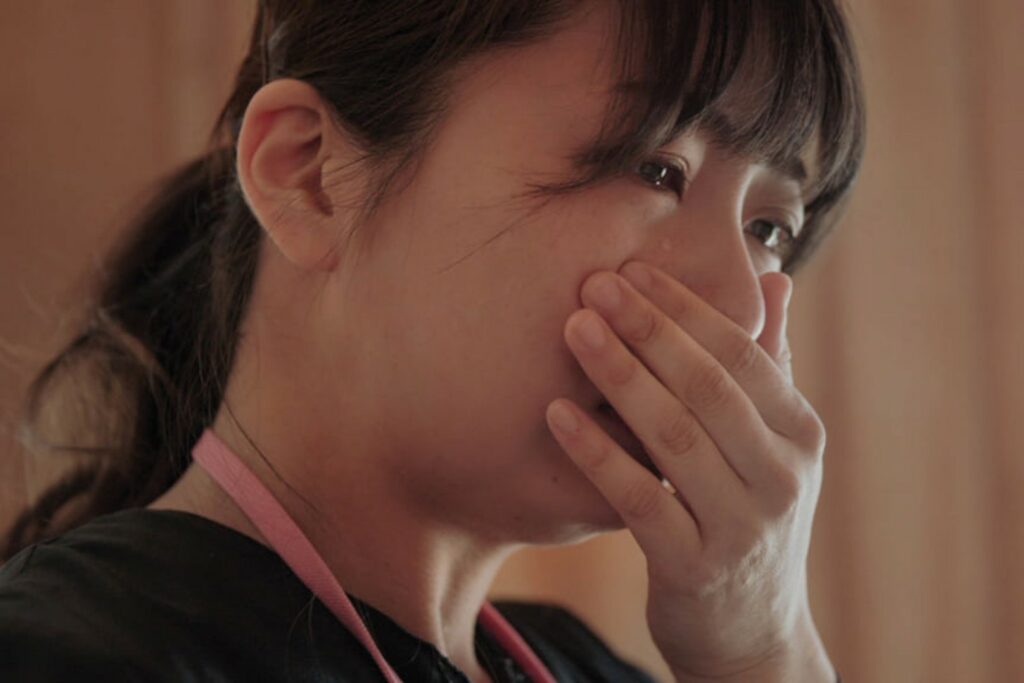 "Alunos" de Hidefumi choram durante a prática